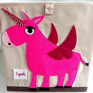 Unicorn collapsable soft storage cube 12x12